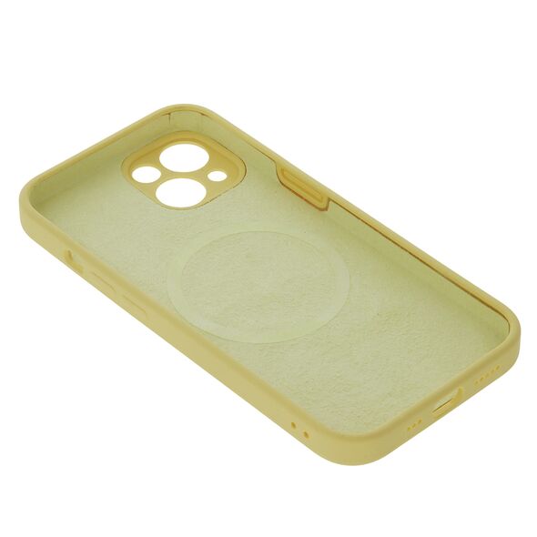 Mag Invisible case for iPhone 15 Plus 6,7&quot; pastel yellow