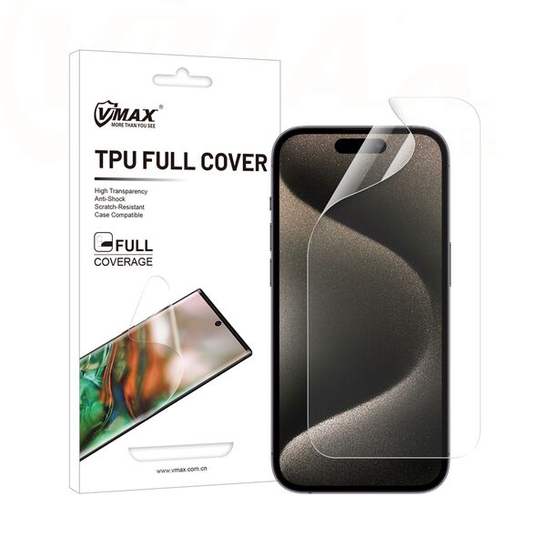 Vmax protective film invisble TPU film - full coverage for iPhone 14 Plus 6,7&quot;