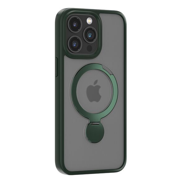 Comma case Joy Shark Mag for iPhone 15 Plus navy green