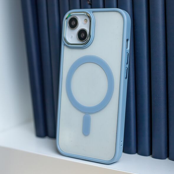 Satin Clear Mag case for iPhone 11 blue