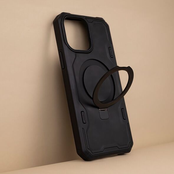 Defender Mag Ring case for iPhone 15 6,1&quot; black