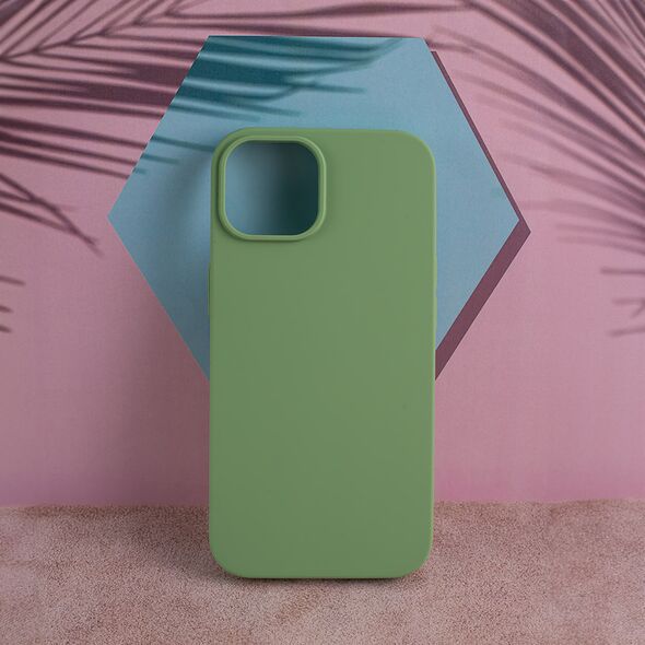 Solid Silicon case for iPhone 15 Pro Max 6,7&quot; light green