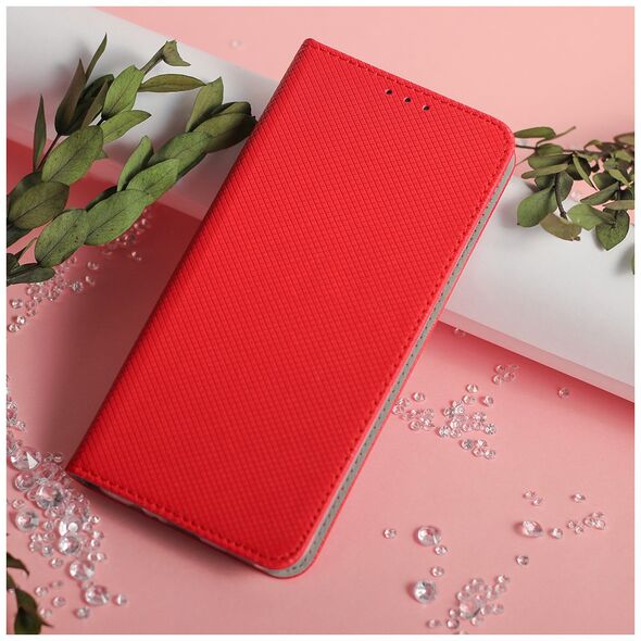 Smart Magnet case for Xiaomi Redmi Note 13 Pro 4G red