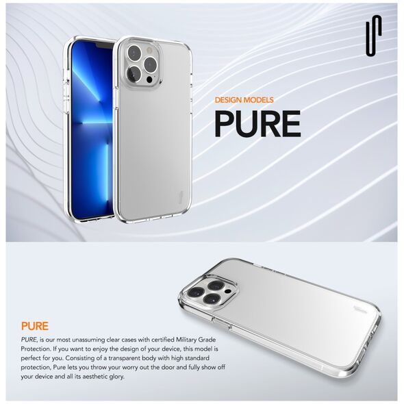 Ugly Rubber Pure case for iPhone 15 Plus 6,7&quot; clear