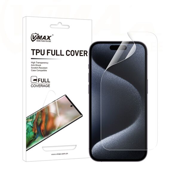 Vmax protective film invisble TPU film - full coverage for iPhone 15 Pro 6,1&quot;