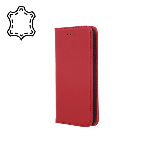 Genuine Leather Smart Pro for Xiaomi Redmi Note 12 Pro 5G maroon