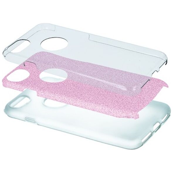 Glitter 3in1 case for iPhone 14 Pro Max 6,7&quot; pink