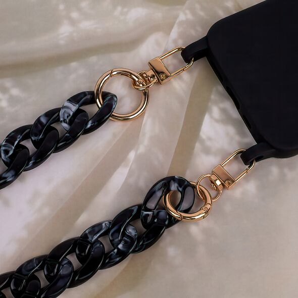 Phone chain long mottled black