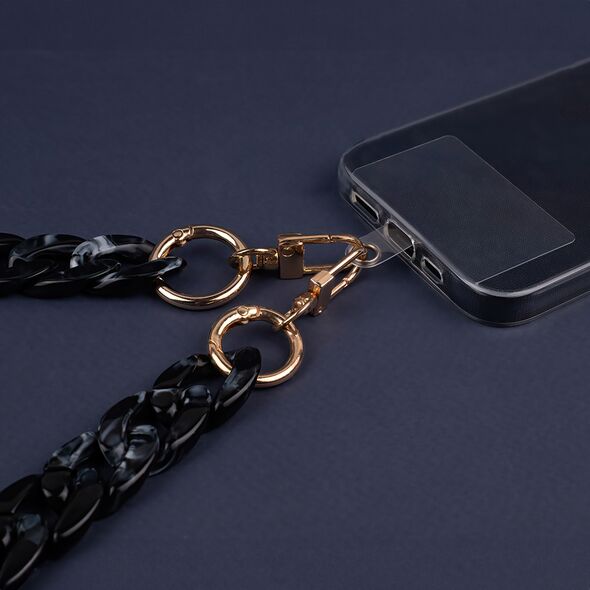 Phone chain long mottled black