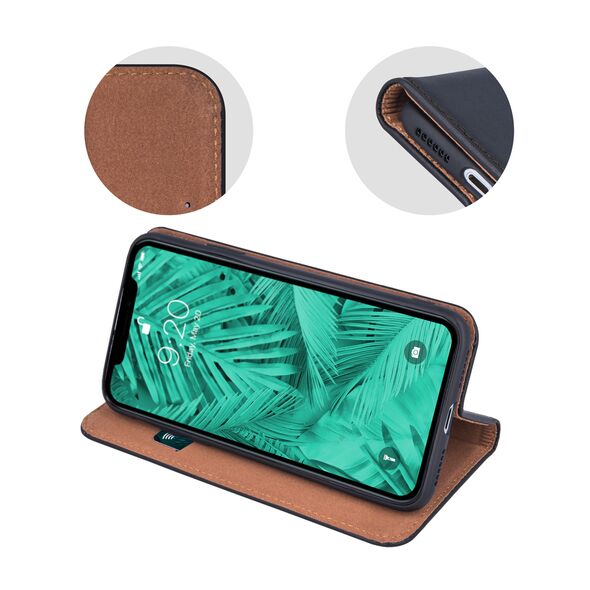 Genuine Leather Smart Pro for Samsung Galaxy A14 4G / A14 5G black