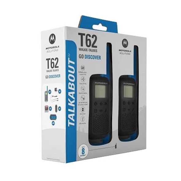 Motorola Talkabout T62 twin-pack + charger blue 5031753007300