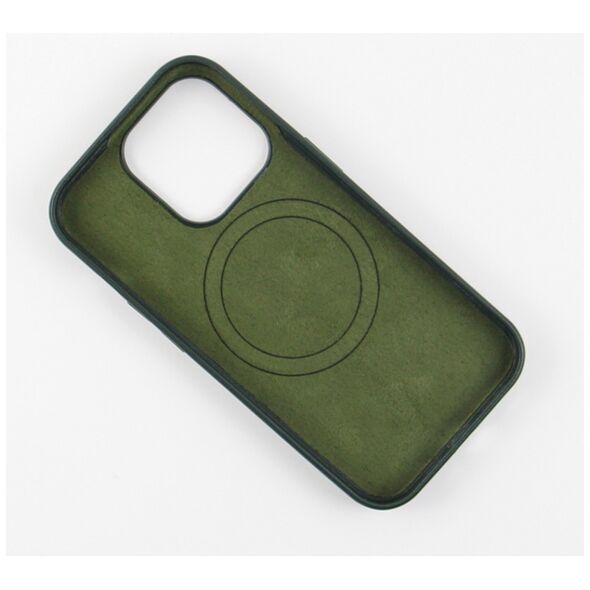 Mag Leather case for do iPhone 13 Pro 6,1&quot; dark green 5907457734524