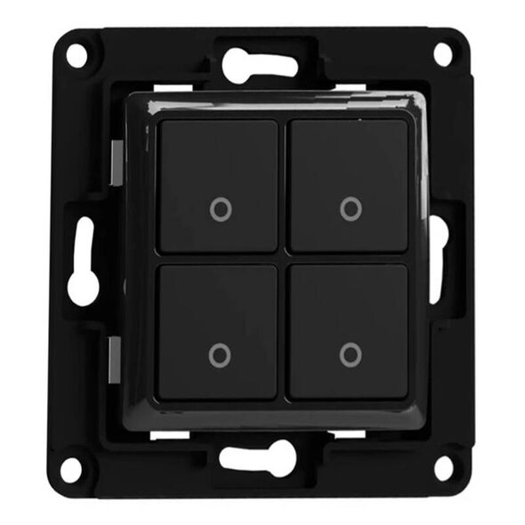 Shelly Shelly wall switch 4 button (black) 062287  Wallswitch4Black έως και 12 άτοκες δόσεις 3800235266205