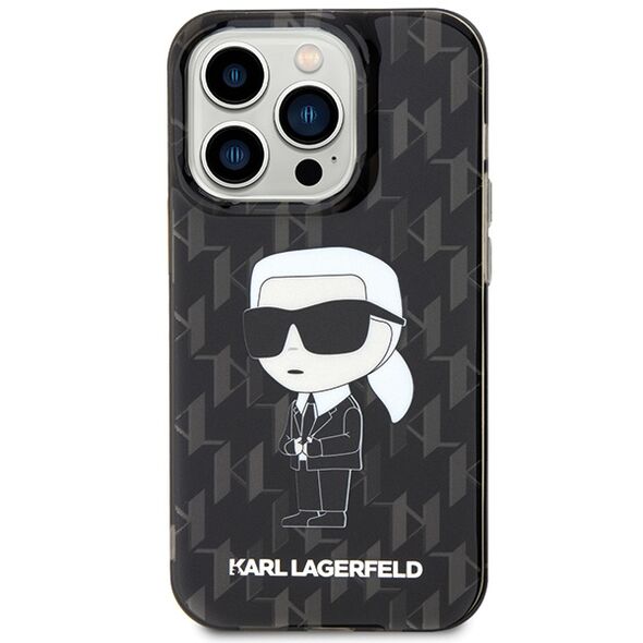 Karl Lagerfeld case for iPhone 15 Pro 6,1&quot; KLHCP15LHNKMKLK black HC IML Ikonik Monogram 3666339163372