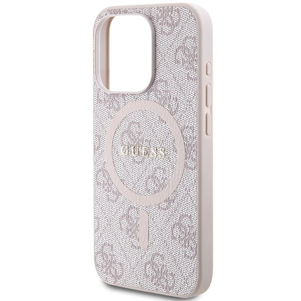 Guess case for iPhone 14 Pro Max 6,7&quot; GUHMP14XG4GFRP pink HC MAGSAFE PU 4G RING CLASSIC LOGO 3666339226732