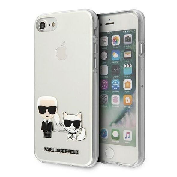 Karl Lagerfeld case for iPhone 7 / 8 / SE 2020 KLHCI8CKTR transparent hard case Karl & Choupette 3700740494165