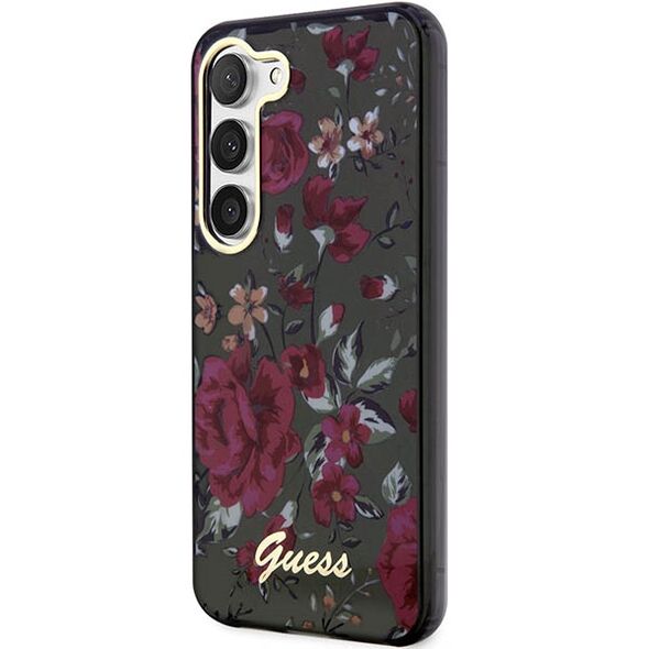 Guess case for Samsung Galaxy S23 Plus GUHCS23MHCFWSA khaki HC IML Flower 3666339117269