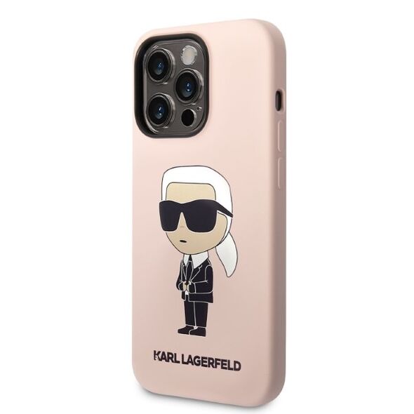 Karl Lagerfeld case for iPhone 14 Pro Max 6,7&quot; KLHMP14XSNIKBCP pink hardcase Silicone Ikonik Magsafe 3666339087678