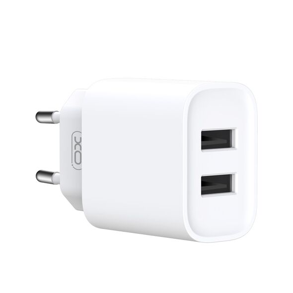 XO wall charger CE02C 2x USB 2,1A white 6920680808274