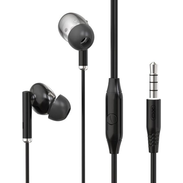 XO wired earphones EP67 jack 3,5 mm black 6920680838561