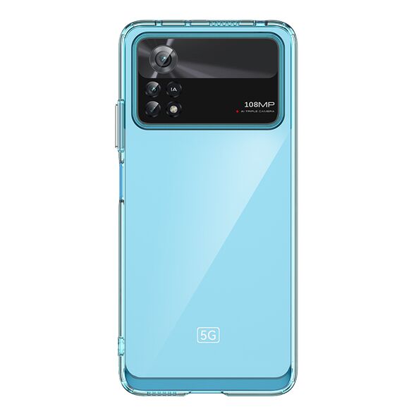 Outer Space Case for Xiaomi Poco X4 Pro 5G cover with a flexible frame blue