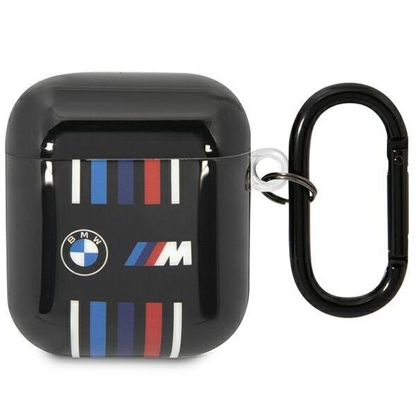 BMW BMA222SWTK AirPods 1/2 cover black/black Multiple Colored Lines