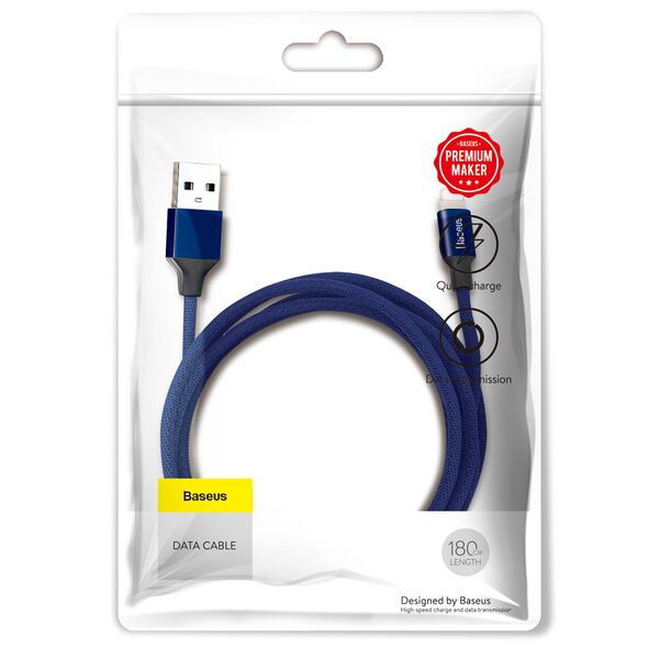 Baseus cable Yiven USB - Lightning 1,8 m 2A navy blue 6953156249073