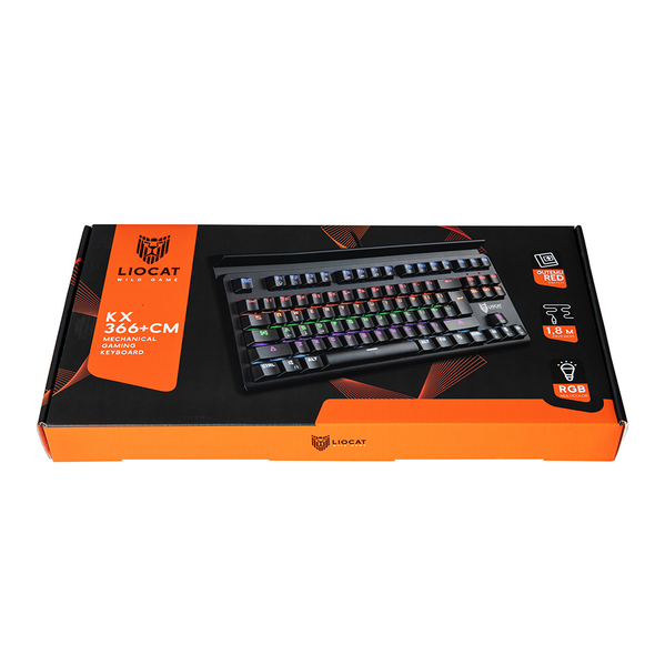 Liocat gaming keyboard KX 366+ CM mechanical black 5907691901270
