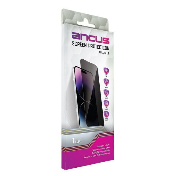 Ancus Tempered Glass Ancus Privacy 30 Μοίρες Protection Full Face 3D για Apple iPhone 13 Pro Max/14 Plus 39455 5210029105470