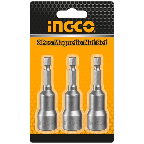 Ingco Καρυδάκια 1/4" Μαγνητικά 13mm 3 Τεμ. Amn1331 6925582107753 έως 12 Άτοκες Δόσεις