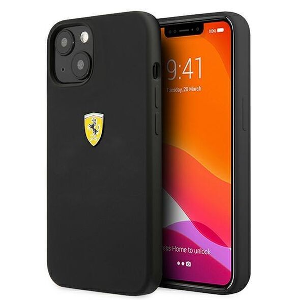 Ferrari FESSIHCP13MBK iPhone 13 6.1&quot; black/black hardcase Silicone