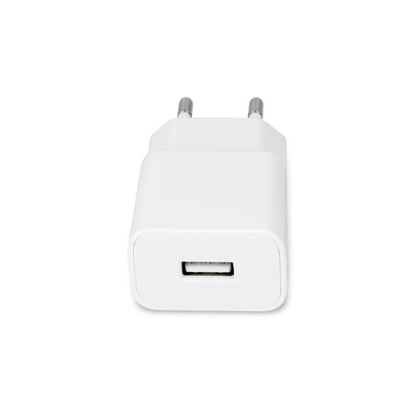 Maxlife MXTC-01 charger 1x USB 2.1A white + microUSB cable 5900495761668