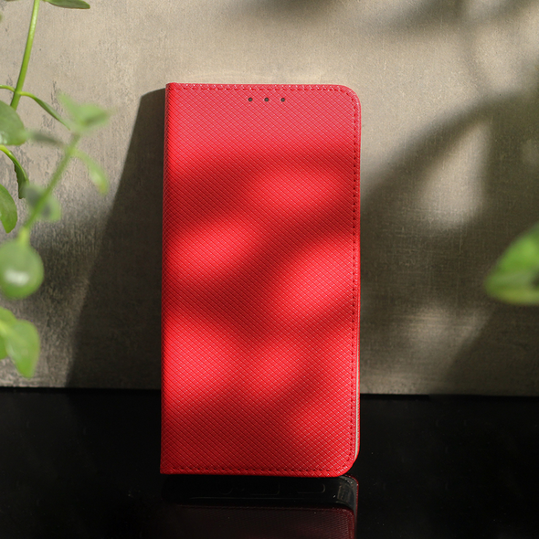 Smart Magnet case for Realme 8 / 8 Pro red 5900495920942