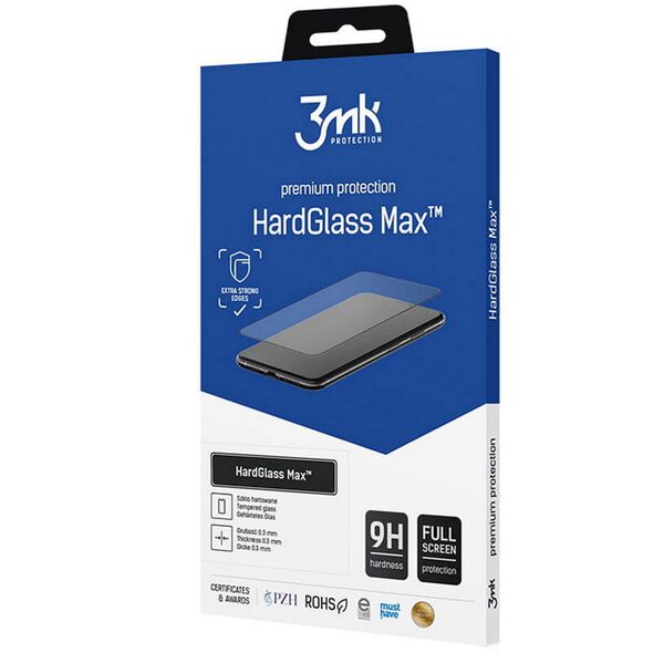 3mk tempered glass HardGlass Max for Samsung Galaxy S23 FE black frame 5903108533485
