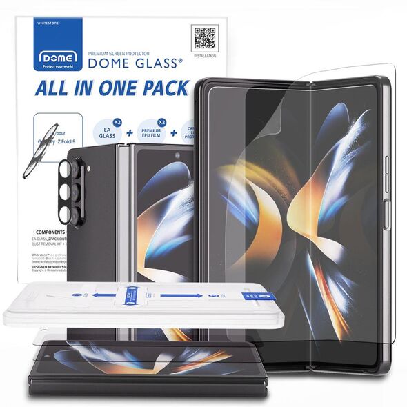 Whitestone ALL-IN-ONE PROTECTIVE FOIL 2-SET GALAXY Z Fold 5 CLEAR