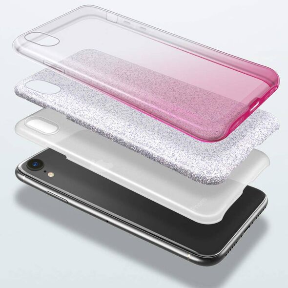 Case XIAOMI MI 11 Glitter silver & pink 5902429901157