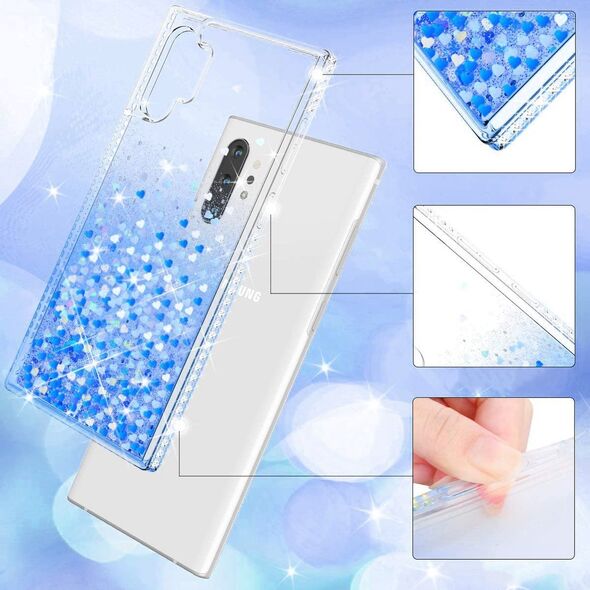 Case IPHONE 12 PRO MAX Diamond Liquid Glitter blue 5904161101673