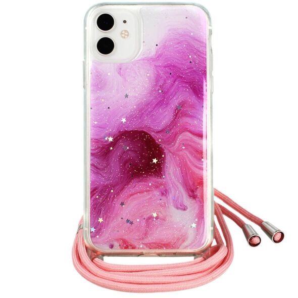 IPHONE 11 PRO Rope Glitter Case pink 5904161103110