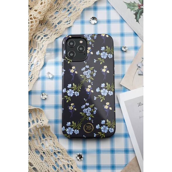 Case IPHONE 12 MINI Kingxbar Blossom Series blue 6959003590411