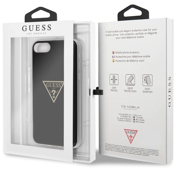 Original Case IPHONE SE 2022 / SE 2020 / 7 / 8 Guess Hardcase Metallic Collection GUHCI8PCUMPTBK black 3700740484814