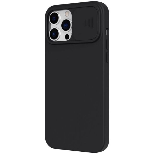 Case IPHONE 13 PRO Silicone with Camera Cover Nexeri Silicone Lens black 5904161115878