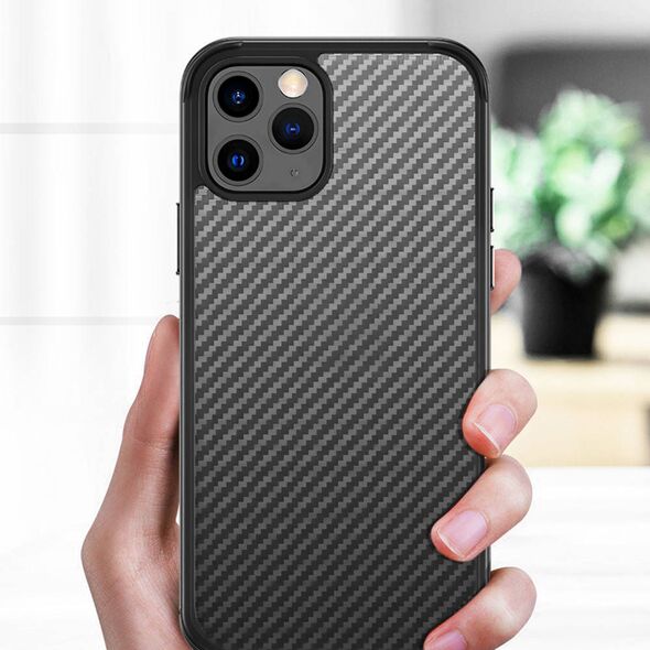 Case IPHONE 11 PRO Sulada Carbon Fiber Hybrid Case black 5904161115496