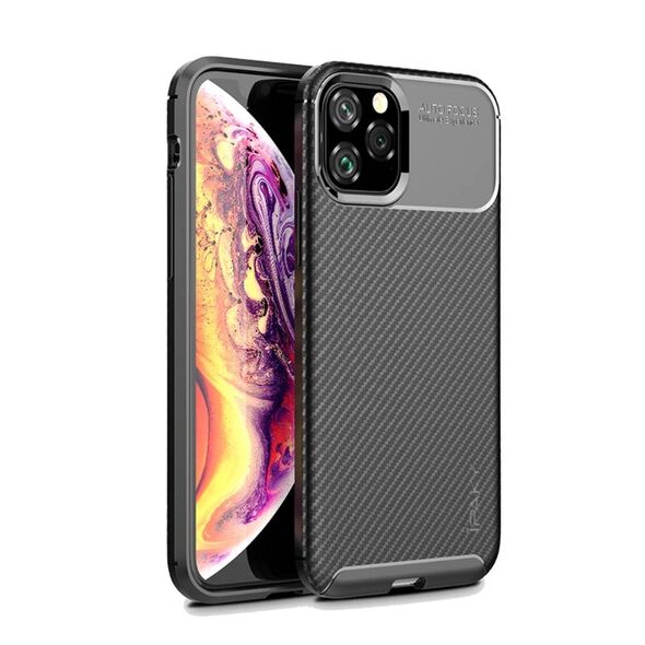 IPHONE 11 PRO MAX Case Armored Shockproof Carbon Fiber black 5904161119012