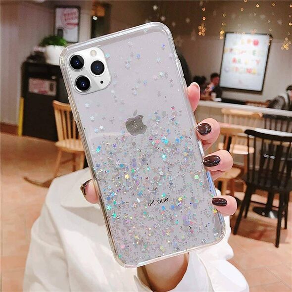 Case XIAOMI REDMI 10 Sequins Glue Glitter Case transparent 5904161122319