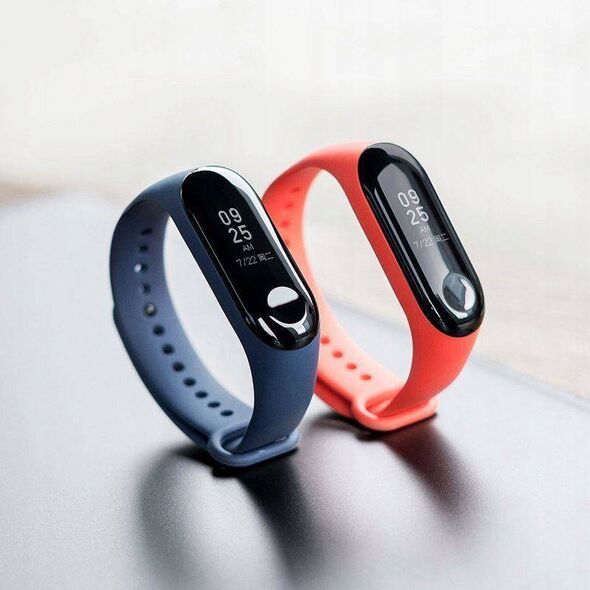 Strap for XIAOMI MI BAND 4 / 3 Tech-Protect Smooth black & red 5906735414134