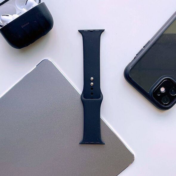 Strap for APPLE WATCH 4 / 5 / 6 / 7 / SE (42 / 44 / 45 MM) Tech-Protect IconBand black 5906735412710