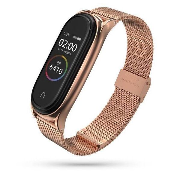 Strap for XIAOMI MI BAND 6 / 6 NFC / 5 / 7 Tech-Protect Milaneseband pink 0795787712320