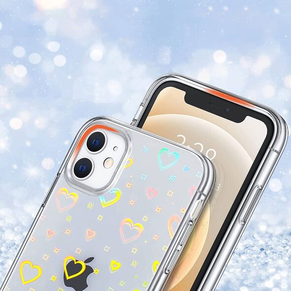 Case XIAOMI REDMI 10C Luminous Hearts Case transparent 5904161129882