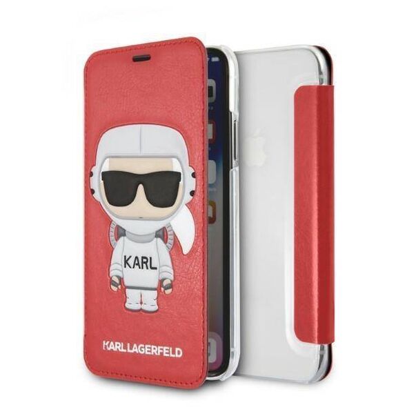 Original Case IPHONE X / XS Karl Lagerfeld Hardcase Karl Space Cosmonaut red 3700740440230