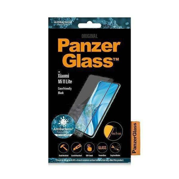 Tempered Glass 5D XIAOMI MI 11 LITE / 11 LITE NE / 5G PanzerGlass E2E Regular Case Friendly Antibacterial black 5711724080425